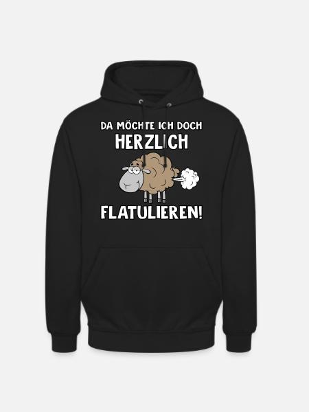 Herzlich flatulieren - Unisex Hoodie - Schwarz
