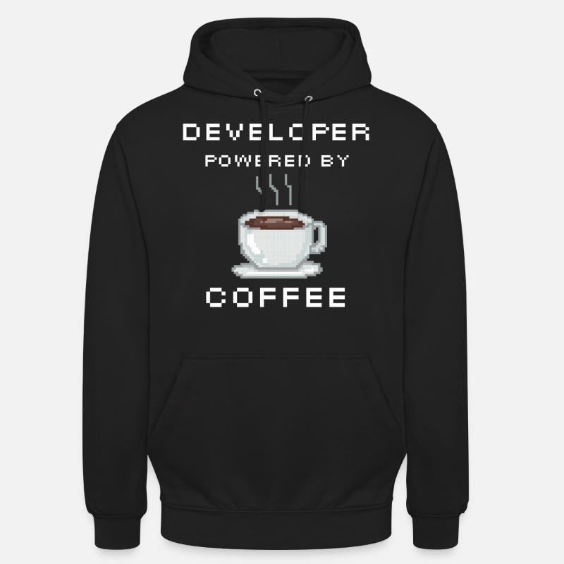 Developer powered by Coffee - Unisex Hoodie - Schwarz