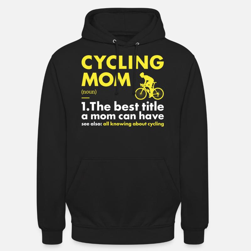Sport Maman Cyclisme - Sweat-shirt à capuche unisexe - noir