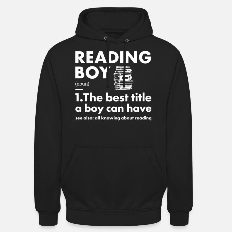 Reader Boy Definition Reading - Unisex Hoodie - black