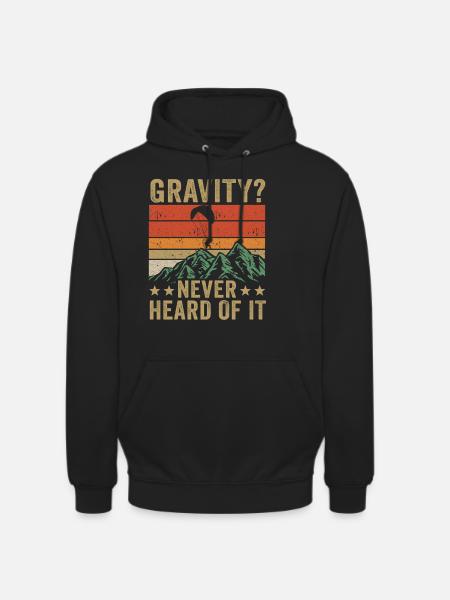 Lustiges Paramotor Gravitations-Meme - Unisex Hoodie - Schwarz