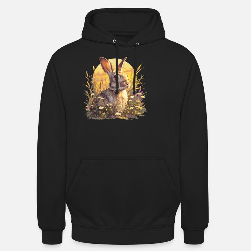 Lapin Lapin - Sweat-shirt à capuche unisexe - noir