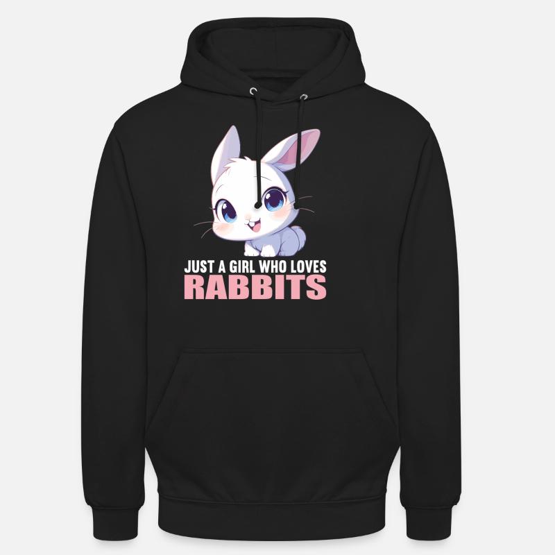 Lapin Lapin - Sweat-shirt à capuche unisexe - noir