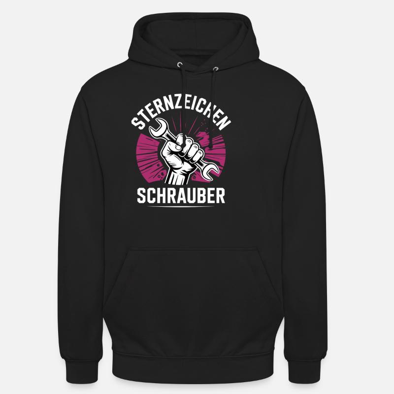 Sternzeichen Schrauber – - Unisex Hoodie - Schwarz