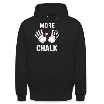 More Chalk - Unisex Hoodie - black - Front - Alina (178cm) & Michal (187cm)
