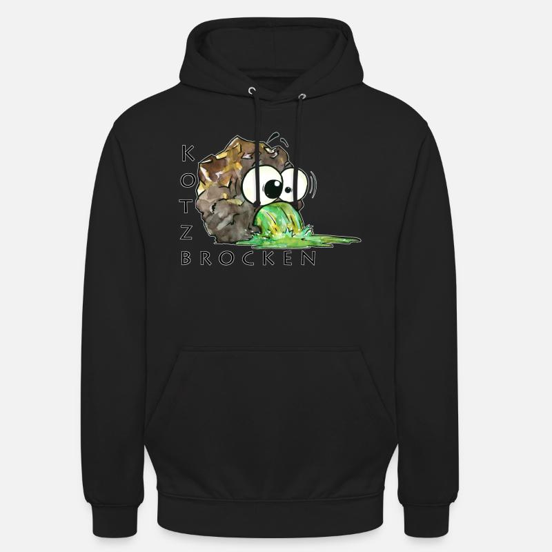 Morceaux de vomi - Sweat-shirt à capuche unisexe - noir