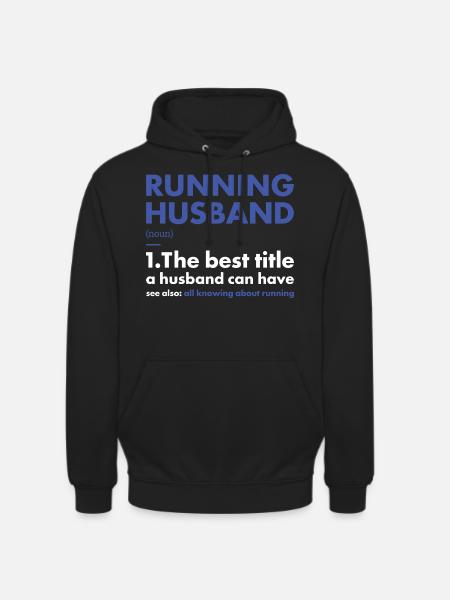 Sport Husband Running - Unisex Hoodie - black