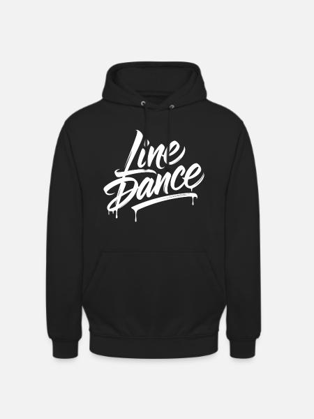 Line Dance Graffiti Schrift - Unisex Hoodie - Schwarz