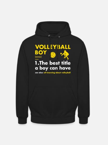 Sport Boy Definition Volleyball - Unisex Hoodie - black
