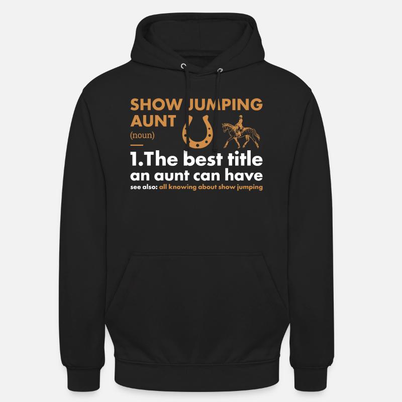 Jumper Tante Définition Saut d’obstacles - Sweat-shirt à capuche unisexe - noir