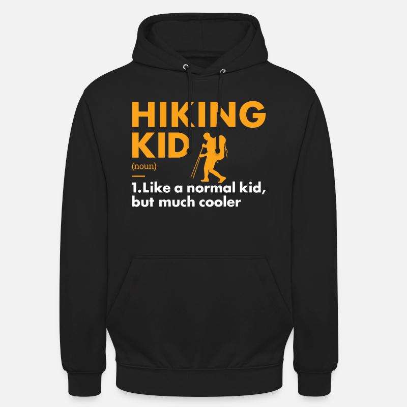 Hiker Kid Définition Randonnée - Sweat-shirt à capuche unisexe - noir