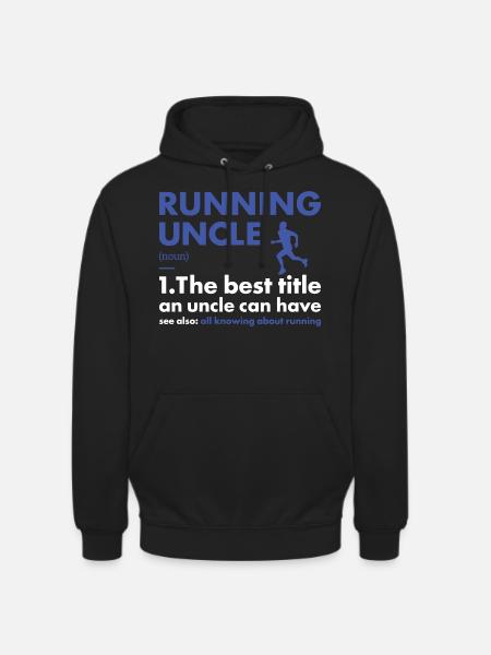 Sport Uncle Running - Unisex Hoodie - black