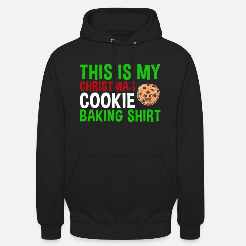 Cuisson des biscuits de Noël Cuisson des biscuits - Sweat-shirt à capuche unisexe - noir