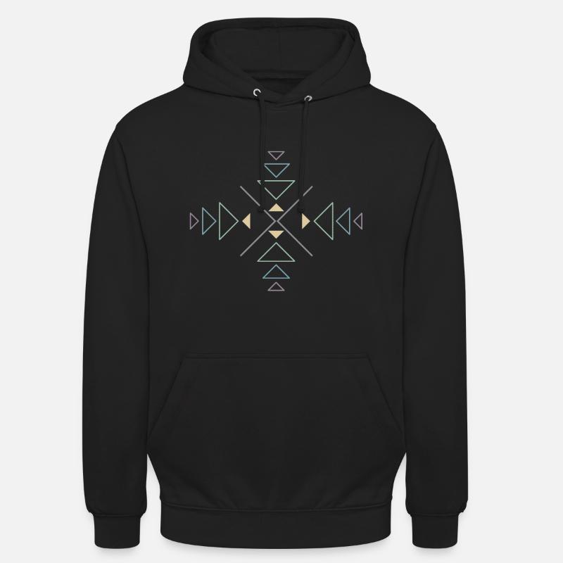 Triangles colorful - Unisex Hoodie - black