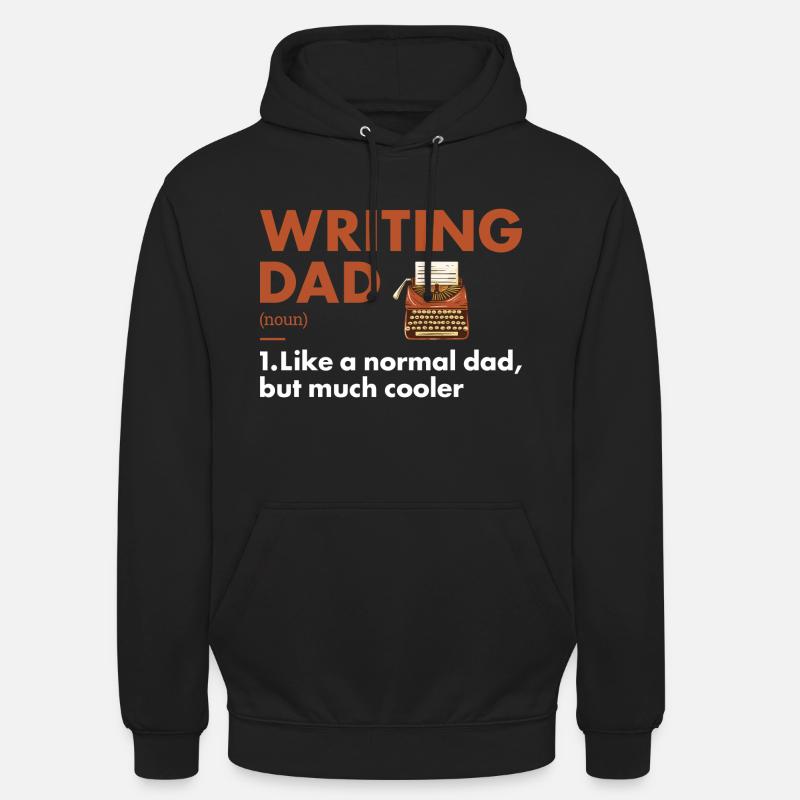 Écrivain Papa Définition Écriture - Sweat-shirt à capuche unisexe - noir