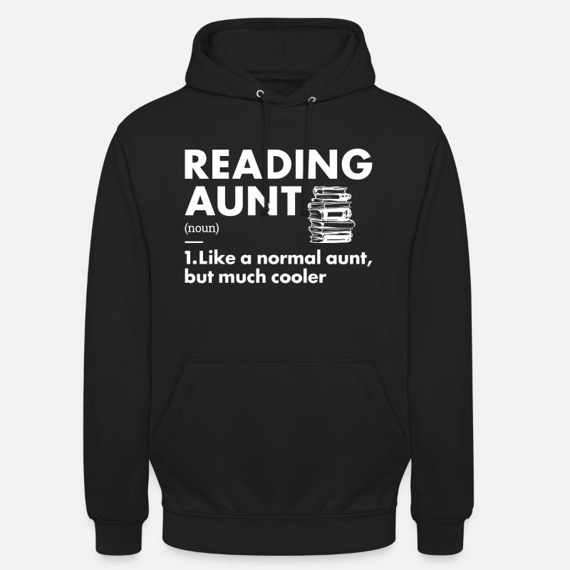Reader Aunt Definition Reading - Unisex Hoodie - black