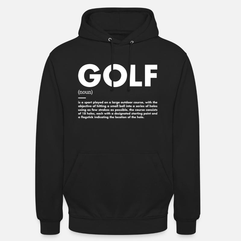 Sport Définition Golf - Sweat-shirt à capuche unisexe - noir