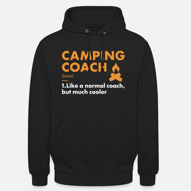 Camper Coach Définition Camping - Sweat-shirt à capuche unisexe - noir