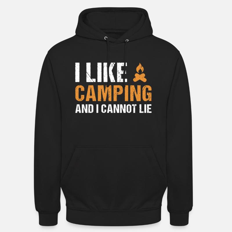 Camper J’aime le camping - Sweat-shirt à capuche unisexe - noir