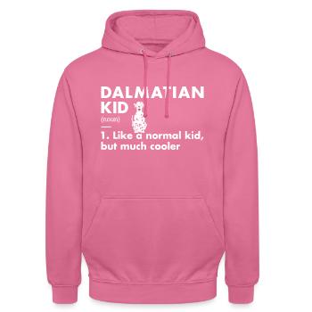Dalmatian Kid Definition - Unisex Hoodie - Pink - Vorne - Alina (178cm) & Michal (187cm)