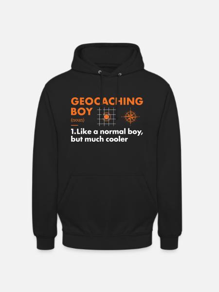 Geocacher Boy Definition Geocaching - Unisex Hoodie - black