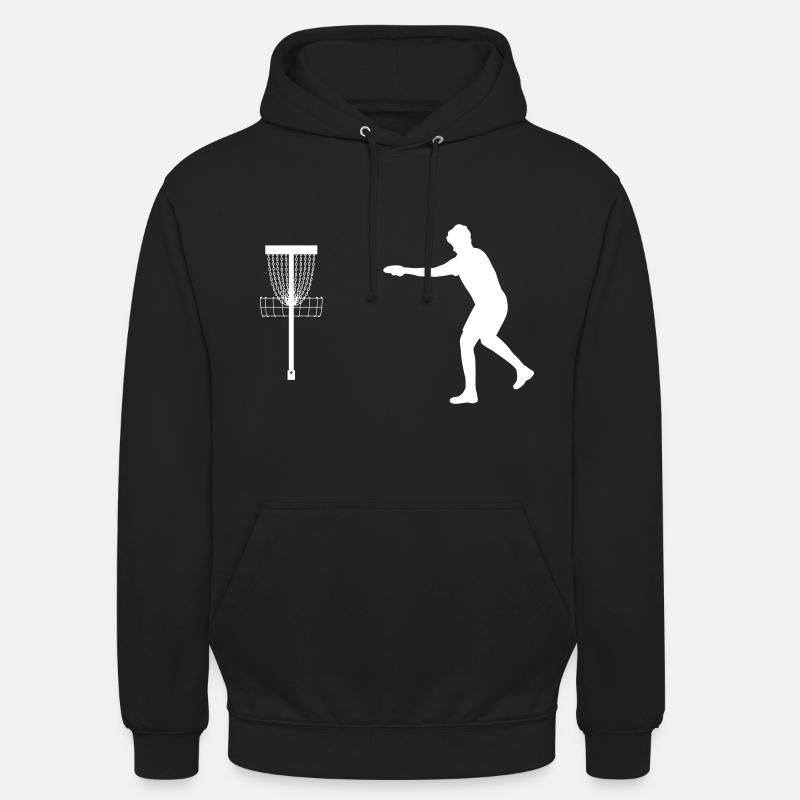 Frisbee Disc Golf Putt - Sweat-shirt à capuche unisexe - noir