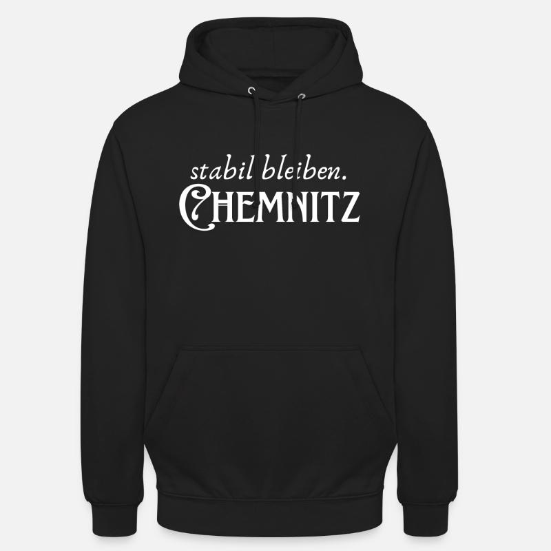 Rester stable Chemnitz - Sweat-shirt à capuche unisexe - noir