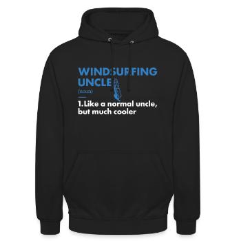 Sport Uncle Windsurfing - Unisex Hoodie - black - Front - Alina (178cm) & Michal (187cm)