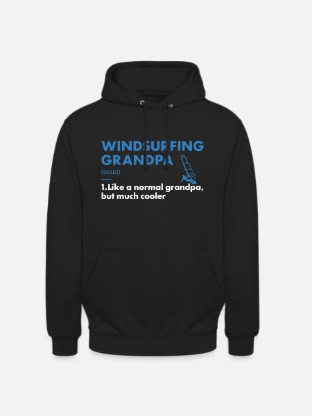 Sport Grandpa Windsurfing - Unisex Hoodie - black