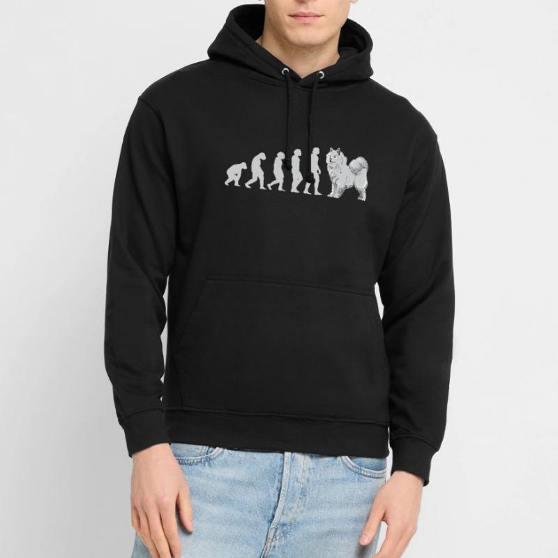 Évolution Samoyède Sweat-shirt à capuche unisexe