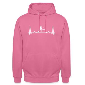Sport Heartbeat Softball - Unisex Hoodie - Pink - Vorne - Alina (178cm) & Michal (187cm)