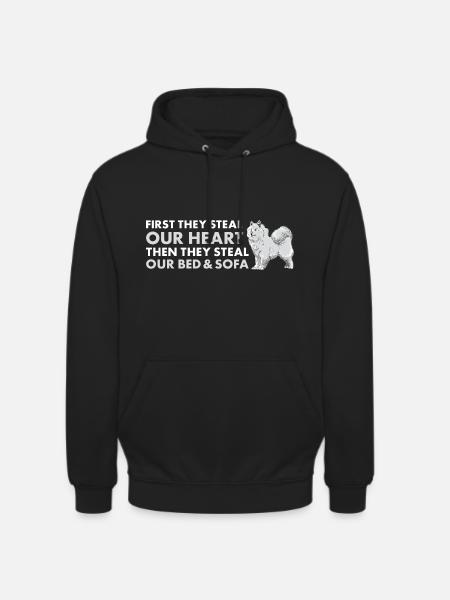 They Steal Our Heart Samoyed - Unisex Hoodie - black