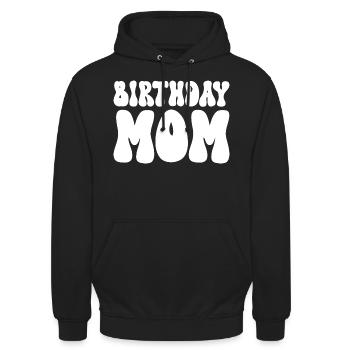 Anniversaire Mère Fête Anniversaire Maman - Sweat-shirt à capuche unisexe - noir - Devant - Alina (178cm) & Michal (187cm)