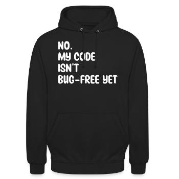 Humor Programmierer Programmierer Bugs Geschenk Entwickler - Unisex Hoodie - Schwarz - Vorne - Alina (178cm) & Michal (187cm)