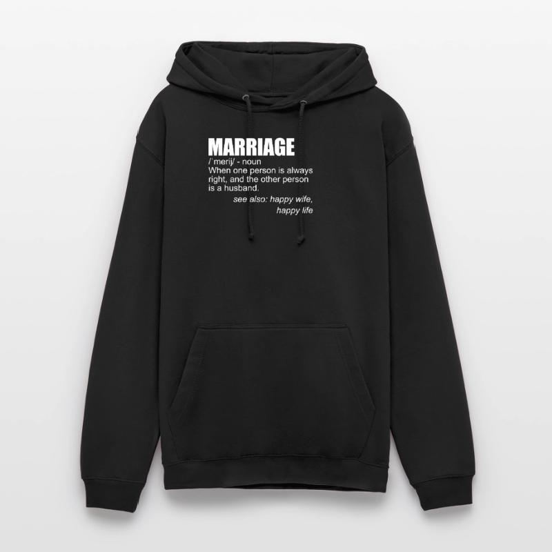 Lustige Ehe-Definition-Ehemann-Ehefrau-Ehe Unisex Hoodie