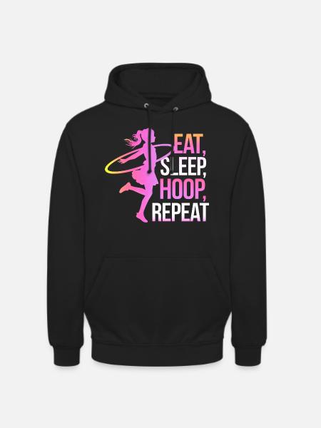 Dance Hoop Girl Dancer Hoop - Unisex Hoodie - black
