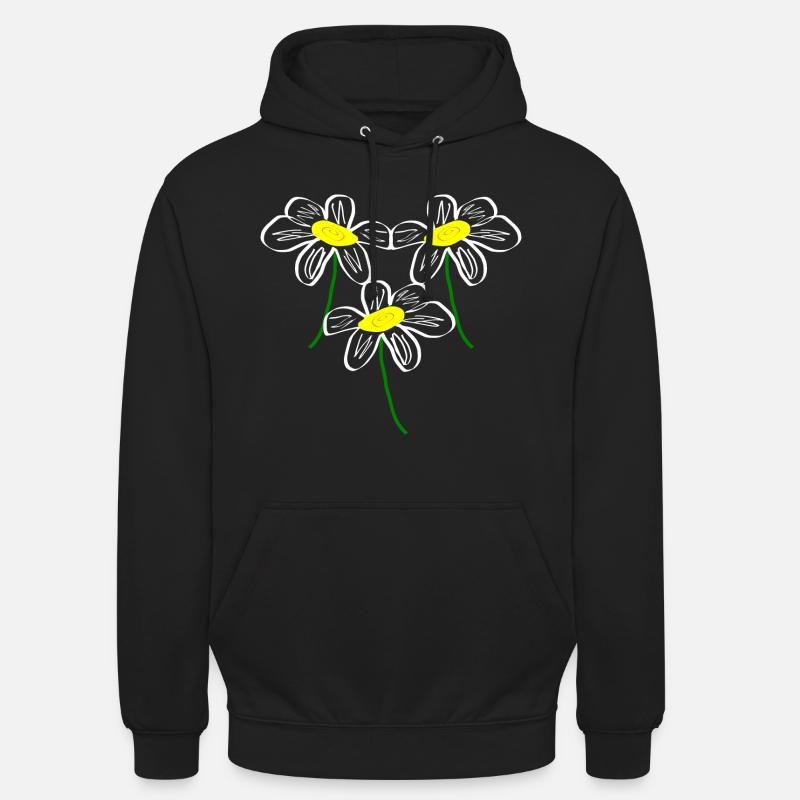 Fleur Blanche Fleurs Blanches Fleurs Blanches Fleurs Blanches Sweat-shirt à capuche unisexe