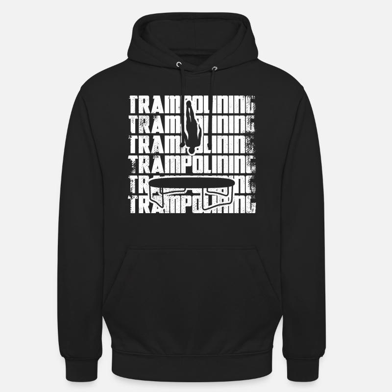 Drôle de pull trampoline - Sweat-shirt à capuche unisexe - noir