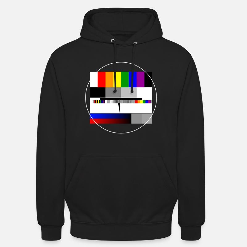 PRIDE Testbild Regenbogen - Unisex Hoodie - Schwarz
