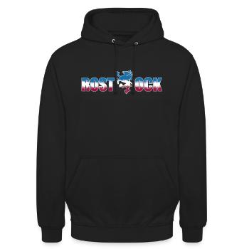 Rostock - Unisex Hoodie - Schwarz - Vorne - Alina (178cm) & Michal (187cm)