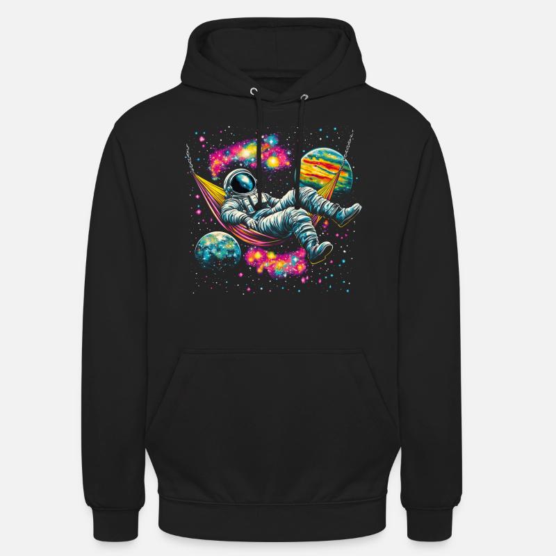 Hamac Astronaute Science Espace - Sweat-shirt à capuche unisexe - noir