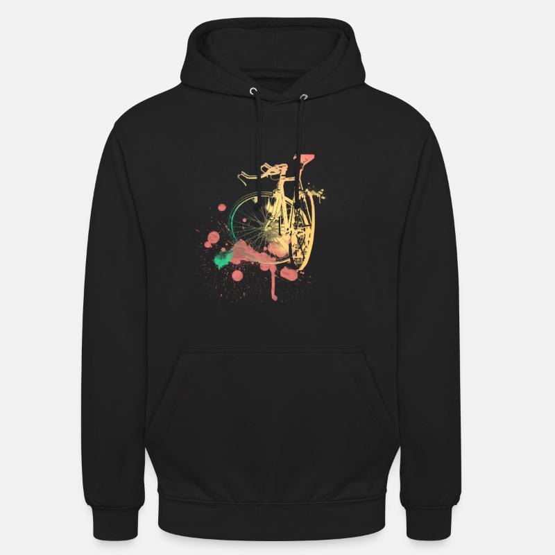 vélo - Sweat-shirt à capuche unisexe - noir