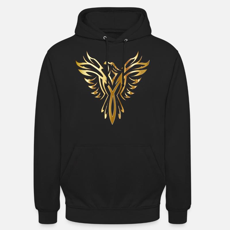 Le Phoénix qui renaît de ses cendres - Sweat-shirt à capuche unisexe - noir