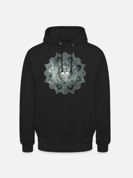 Mandala skull - Unisex Hoodie - black