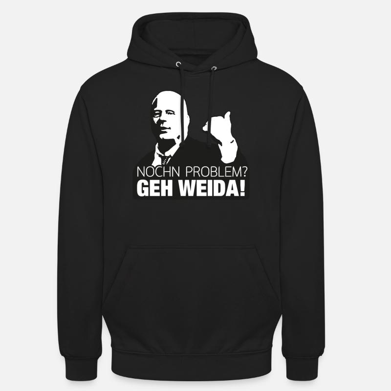 Problem? geh weida - Unisex Hoodie - Schwarz