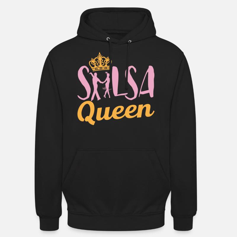 Salsa Danse Queen Coole Cadeau - Sweat-shirt à capuche unisexe - noir
