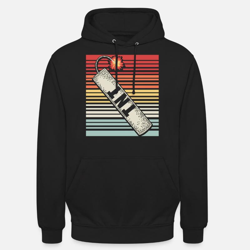 TNT Dynamit Retro Cadeau amusant - Sweat-shirt à capuche unisexe - noir