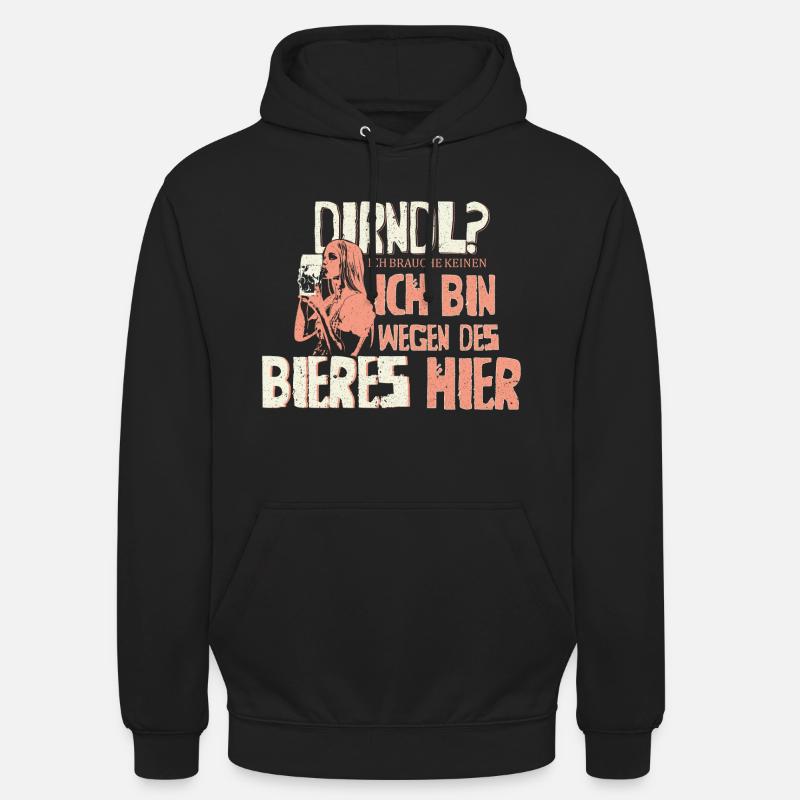 Dirndl - Unisex Hoodie - Schwarz