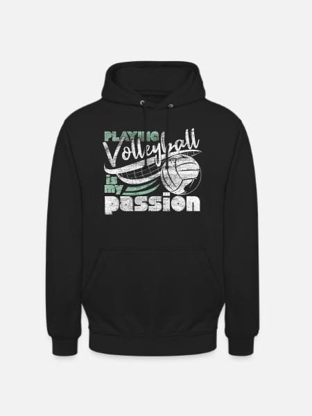 Volleyball Leidenschaft - Unisex Hoodie - Schwarz