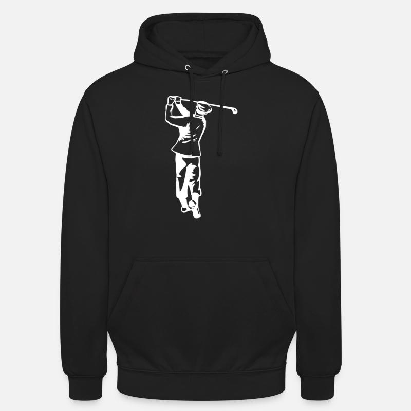 Golf - Golf - Golfeurs - Sweat-shirt à capuche unisexe - noir